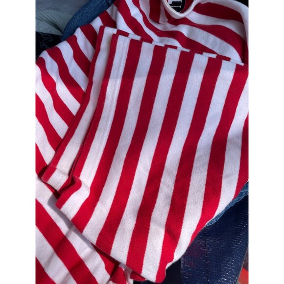 Vintage NUR Red & White Striped Cotton Top With Nautical Appliqué - Picture 7 of 7